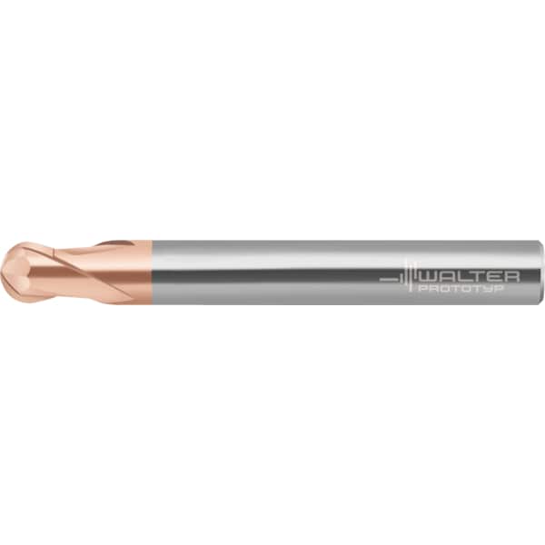 Metric Solid carbide ball-nose copy milling cutters, MC482-08.0A2L-WB1